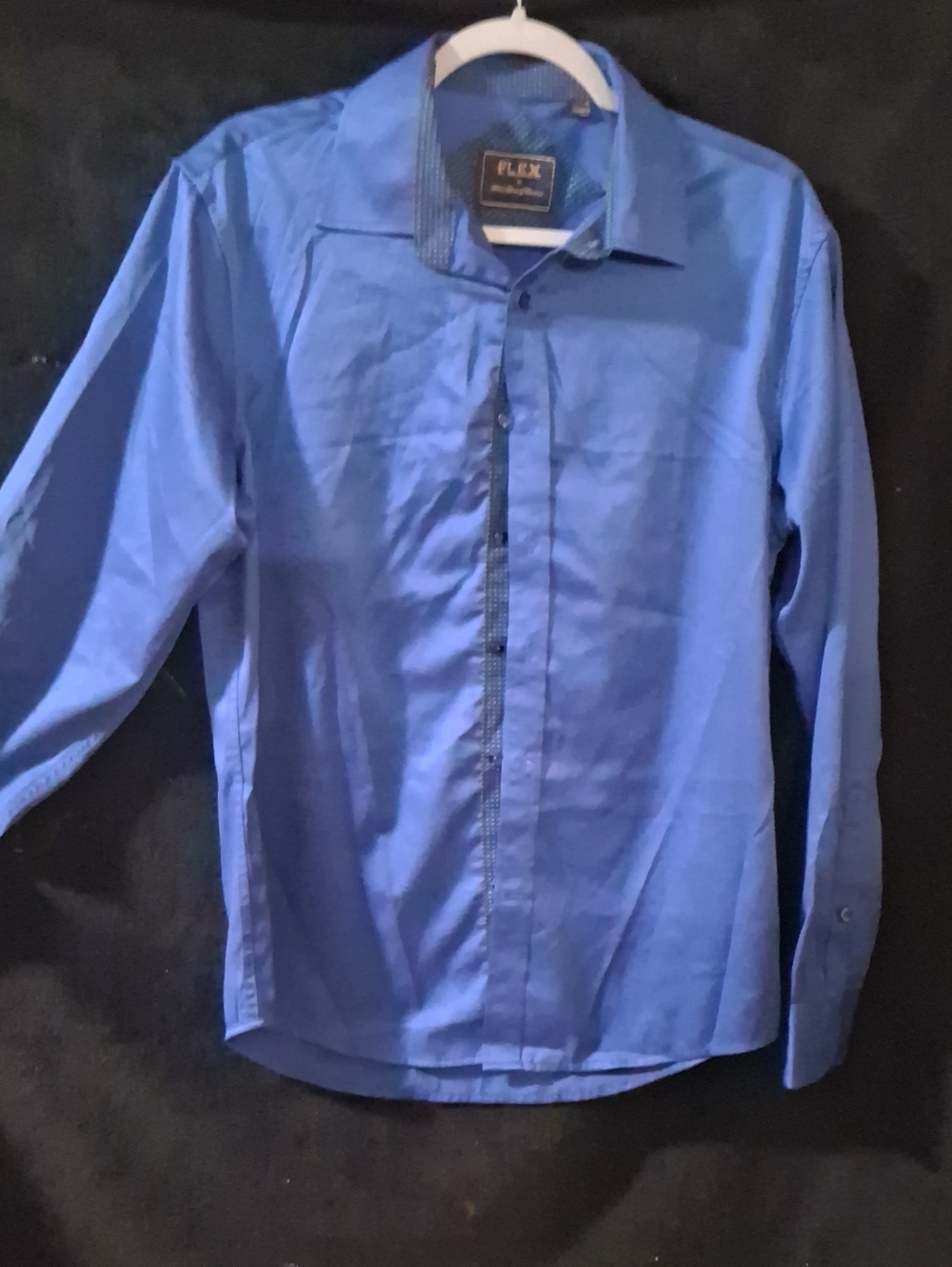 Modern Fit Blue Men's Dress Shirt